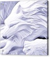 Snow Wolves Acrylic Print