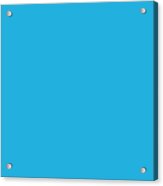 Solid Blue Color Acrylic Print