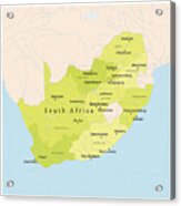 South Africa Vector Map Acrylic Print