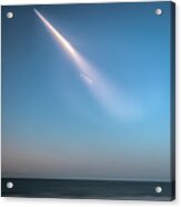 Spacex On The Way To The Iss Acrylic Print