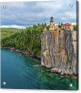 Split Rock Lighthouse Aerial Acrylic Print