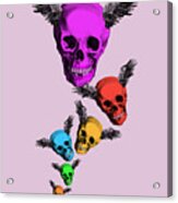 Spooky Skulls Acrylic Print