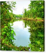 Springtime On The South Fork In Northeast Tennessee Acrylic Print