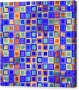 Square Melons Purple Orange Abstract Squares Acrylic Print