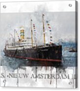 S.s. Nieuw Amsterdam 1905 Acrylic Print