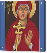 St Marina -margaret- The Great Martyr - A Prayer For Marina Osvyannikova 328 Acrylic Print