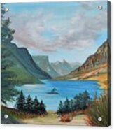 St Mary Lake, Montana Acrylic Print