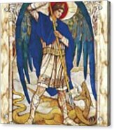 St Michael The Archangel Angel Saint Acrylic Print