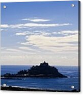 St. Michael's Mount Silhouetted In Evening Light Acrylic Print