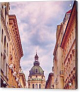 St. Stephen Basilica In Budapest On A Beautiful Day Acrylic Print