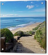 Stairway Path Down To The Beach Acrylic Print