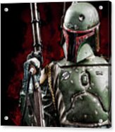 Star Wars Bounty Hunter Boba Fett - Dark Acrylic Print