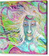 Star Woman The Lady Pegasus Acrylic Print