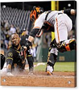 Starling Marte And Buster Posey Acrylic Print