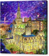Starry Night In Glasgow Acrylic Print