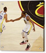 Stephen Curry And Kevin Durant Acrylic Print