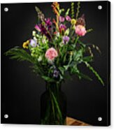 Still Life Field Bouquet In A Vase Acrylic Print