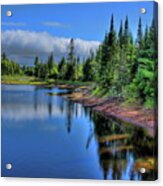 Storm Front Over The Willow Flowage Acrylic Print