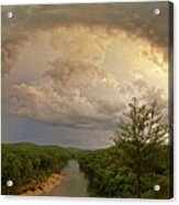 Storm Pass Over The Current River Acrylic Print