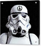 Storm Trooper Star Wars Peace Acrylic Print