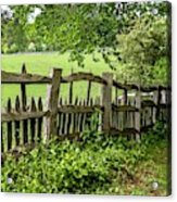 Stowe Gardens Fence Acrylic Print