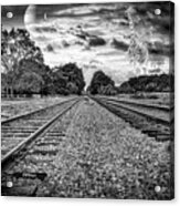 Strange World In Black And White Acrylic Print