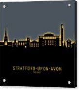 Stratford-upon-avon England Skyline #40 Acrylic Print