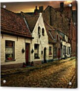 Street Of Old Brugge Acrylic Print