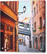 Street Scenes Of Vieux Lyon France Acrylic Print