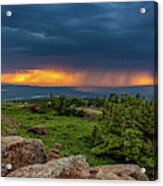 Summer Thunderstorm Over The Harz Mountains Acrylic Print