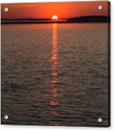 Sun Tail On Boy Lake Acrylic Print