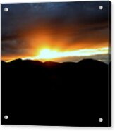 Sunglow Over Westwing - Dark Sky Acrylic Print