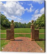 Sunken Garden At William And Mary Acrylic Print