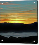 Sunrise And Clouds Acrylic Print