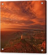 Sunrise Clouds North Rim Grand Canyon National Park Arizona Acrylic Print