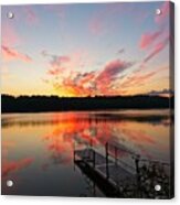 Sunrise - Lake Pennessewassee, Maine Acrylic Print