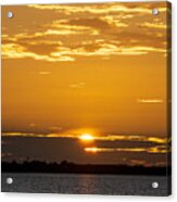 Sunrise Over Old Tampa Bay In Safety Harbor Florida Acrylic Print