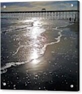 Pier Sunset @ Folly Beach Acrylic Print