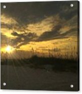 Sunset At Bowditch Point Park Fort Myers Acrylic Print