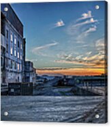 Sunset At The Old General Mills Acrylic Print