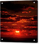 Sunset Between The Clouds Acrylic Print