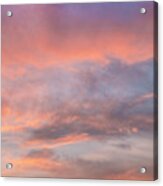Sunset Colors Cloudscape Acrylic Print