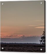 Sunset On Cattle Ranch Acrylic Print