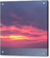Sunset On The Gulf Acrylic Print
