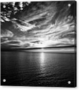 Sunset On The Horizon At Sea Acrylic Print