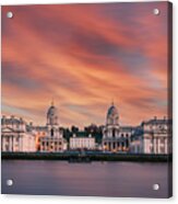 Sunset Over Greenwich Acrylic Print