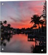 Sunset Over Key Largo, Florida Acrylic Print