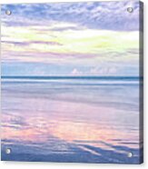 Sunset Over The Atlantic - North Carolina Crystal Coast Acrylic Print