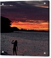 Sunset Selfie Acrylic Print