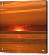 Sunset Sun Halo - Skaket Beach Acrylic Print